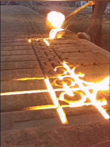297K views · 2.1K reactions | Casting process of iron railings, have you ever seen✌️✌️ | Silver CNC Machinist | Facebook