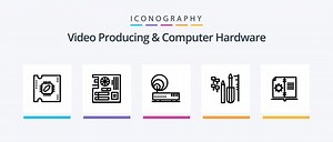 Download Video Producing And Computer Hardware Line 5 Icon Pack Including compter. dimm. adapter. computer. cards. Creative Icons Design for free