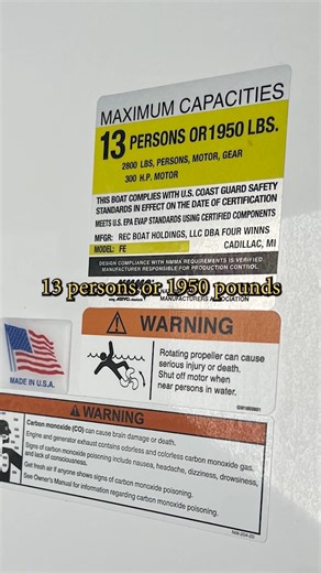 Boating Tip: A common misconception with max capacity #boating #learntoboat #boatingtips #yourbridgetoboating #BOAT #lakehopatcong #highlandsnj #bridgemarina | Bridge Marina, Inc.