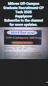 Mthree Off Campus Hiring 2025 🔥 Freshers Apply Now #job #jobsearch #shorts #trending