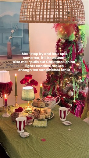 I think I’ve found my new favorite Christmas tradition… Christmas tea party. “Tea’sons greetings!” #hostingera #christmastea #christmaspartyinspo #hostesstiktok #extrahost