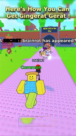 Where to Find the GINGERAT GERAT in Roblox – FIND THE BRAINROT 🔍😈😂 #roblox #shorts