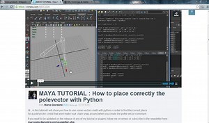 MAYA TUTORIAL : How to place correctly the polevector with Python PT2