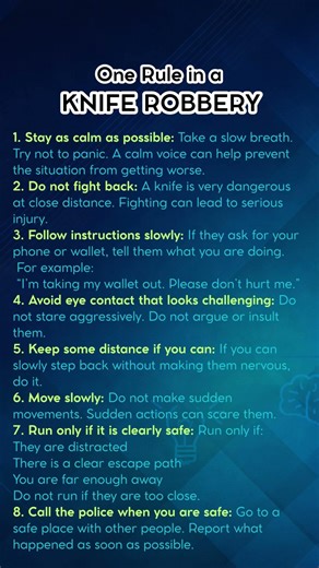 8 Tips to Survive a Knife Robbery | Stay Calm, Stay Safe