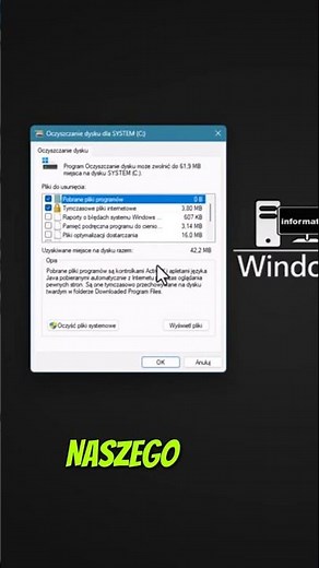 Jak oczyścić dysk w Windows 10/11? #shorts #informatykit #pc #it #dysk