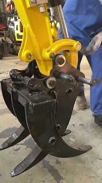 Rippa wood grapple attachment, how to attach to excavator.