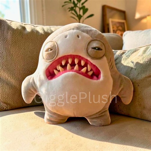 Jaws Fuggler Plush Shark, Ugly Monster Toy, Birthday Gift (23 Cm) - Etsy