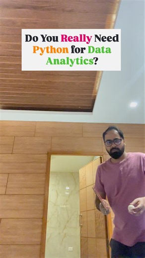 Many people think : Without Python, I can’t become a Data Analyst. That’s half true.