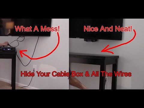 How To Hide The Cable Box On A Wall Mounted TV