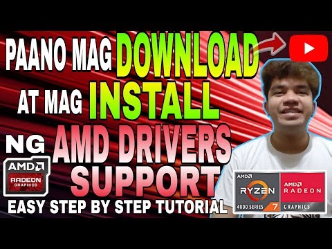 PAANO MAG DOWNLOAD AT MAG INSTALL NG AMD DRIVERS SUPPORT. FIX LAG AND BOOST PERFORMANCE OF PROCESSOR