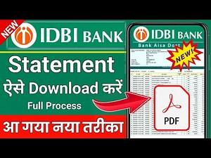 idbi bank me statement kaise download kare || idbi ka bank statement kaise nikale || @ssmsmarttech
