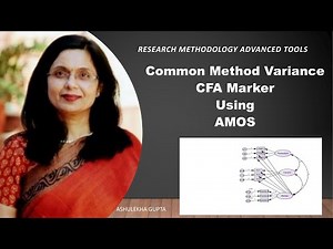 Common Method Variance CFA Marker Using AMOS(cfa marker)(amos)(cmb)(cmv)