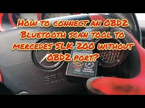 How to find and connect OBD2 bluetooth diagnostics tools on a SLK 200 R170 1999 without OBD2 port