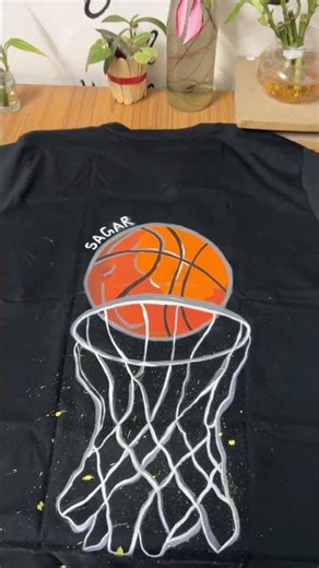 Watch till end !!3 hours of brushstrokes, 30 seconds to fall in love. #fabricpainting #clothing #art