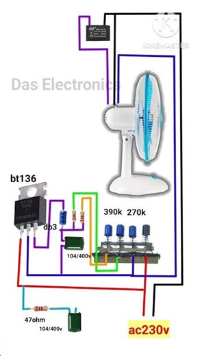 Easy 3-Step Fan Regulator Circuit #shorts #electrical #viral