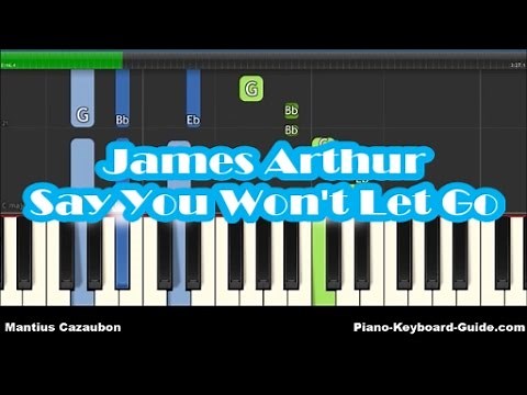 James Arthur - Say You Won't Let Go Piano Tutorial - Easy Chords & Melody