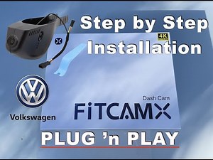 Dash Cam VW Jetta Step by step installation guide - Integrated dash camera Plug n Play FiTCAMX