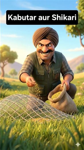 Kabutar aur Shikari ki Kahani - Hunter and Pigeons | Moral Story