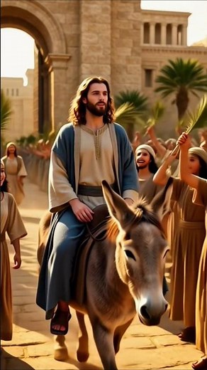 The Triumphal Entry of Jesus | Palm Sunday 4K Animation.