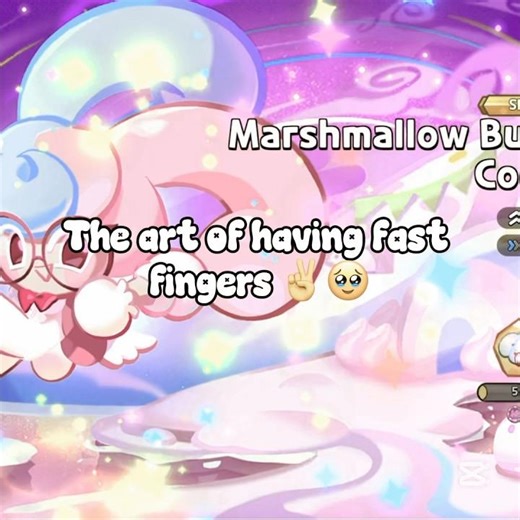 I love this stupid marshmallow rabbit I forgot its name oopsies!!!!! #crk #cookierunkingdom