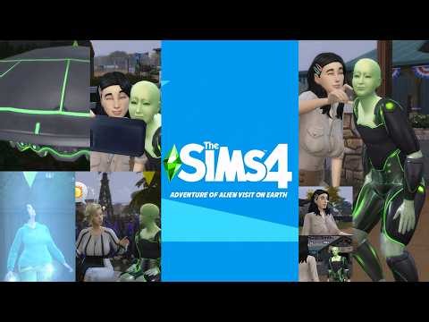 Adventure of Alien Visit on EARTH | The Sims 4