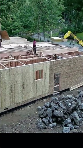 House framing time-lapse