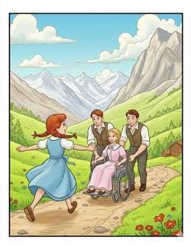 Heidi: A Classic Story & Coloring Book