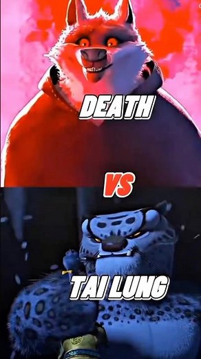 Death vs Tai Lung 🐺🐆 Epic DreamWorks Showdown! #tailung #dreamworks #kungfupanda
