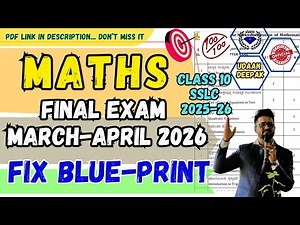 10th SSLC 2025-26 MATHS BLUE PRINT FINAL EXAM MARCH 2026 KSEAB Official Paper