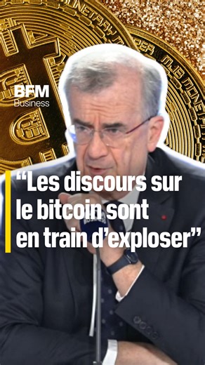 "Les discours sur le bitcoin sont en train d'exploser" 🪙 💥 Le bitcoin est en train de vivre un krach violent et s'effondre autour de 60.000 dollars. L'occasion pour ses détracteurs de rappeler les risques et la volatilité excessive de la reine des cryptomonnaies. 💬 François Villeroy de Galhau, gouverneur de la Banque de France | BFM Business