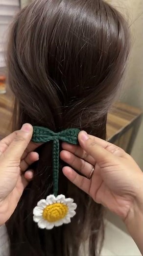 Easy Daisy Hair Tie Tutorial 🌼 | Perfect for Beginners (Step-by-Step) #crochet