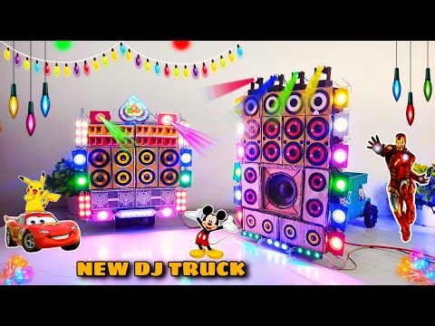 Mini DJ Truck Navratri Special | Powerful Light & Sound System | Small DIY Dj Vehicle