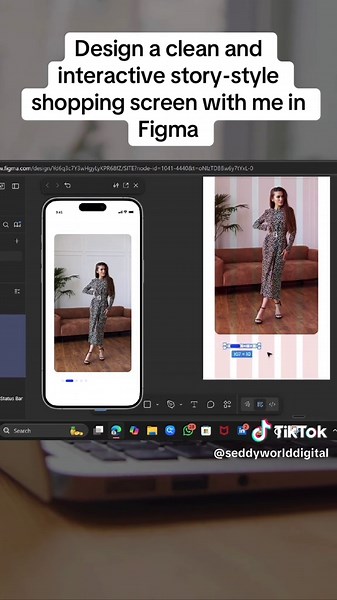 Interactive Story-Style Shopping Screen Design Tutorial