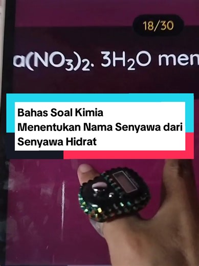 Bahas Soal Kimia Menentukan Nama Senyawa dari Senyawa Hidrat #tatanamasenyawa #bahassoalkimia #kimia #tkakimia #belajarkimia