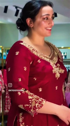 # latest hand work design 😍 party wear suit 😍 dm for order