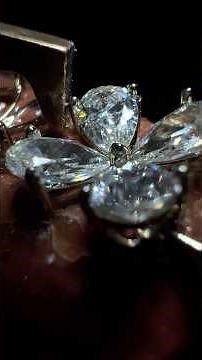 Diamond Setting Tutorial | 2 Carat Pear Cut Diamonds on Floral Bracelet #cvddiamond