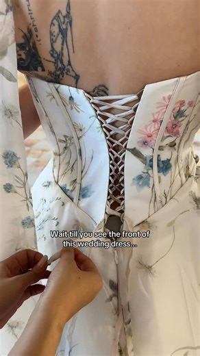 Flora & Lane on Instagram: "GARDENIA ☁️ A dreamy floral printed organza wedding dress 🌸 • Visit our boutiques in —Chicago & San Francisco—where you can try on the most one-of-a-kind wedding dresses you’ve ever seen. Can’t make it to us? With our At-Home Try-On Program, you can create your bridal moment from the comfort of your home. Up to size 28+ & Worldwide shipping 🤍🌎 • • #weddingdress #weddingdressinspo #2026bride #2027bride #dreamweddingdress"