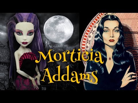 I MADE GORGEOUS MORTICIA ADDAMS DOLL / Monster High Doll Repaint by Poppen Atelier