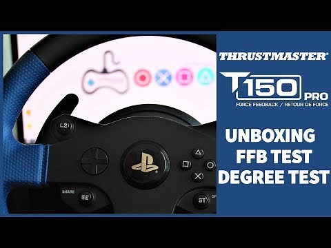 Thrustmaster T150 Pro Force Feedback - Unboxing/Force Feedback Test/1080 to 140 Degree Test