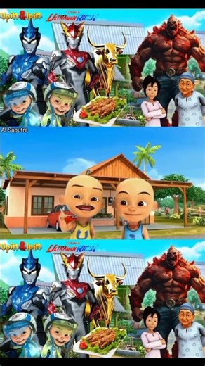 Ultraman Red Melawan Upin Ipin #ultraman #upinipin #shortvideo #shortsfeed #shortsvideo #shorts