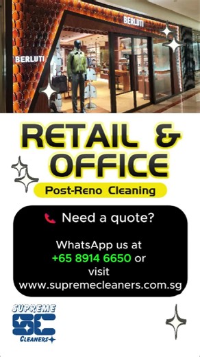 🚀 Post-Renovation Cleaning for Retail & Commercial Spaces 🏢✨ Renovation done? Now let’s make it truly clean! At Supreme Cleaners, we specialize in post-renovation deep cleaning for retail stores, offices, and commercial spaces—removing every trace of construction dust and debris. 🔹 Why Choose Us? ✅ Complete Dust & Debris Removal – Floors, shelves, and hidden corners ✅ Floor & Surface Scrubbing – Eliminating stubborn construction residue ✅ Thorough & Efficient – Minimizes downtime for your bus