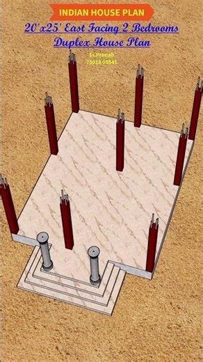 20x25 Detail step-by-step Building making process #shorts #shortvideo #home #house #building