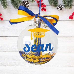 Personalized Graduation Christmas Ornament - Tassel Holder Keepsake - High School College Grad Christmas Gift - Class of 2025 or 2026 - Etsy