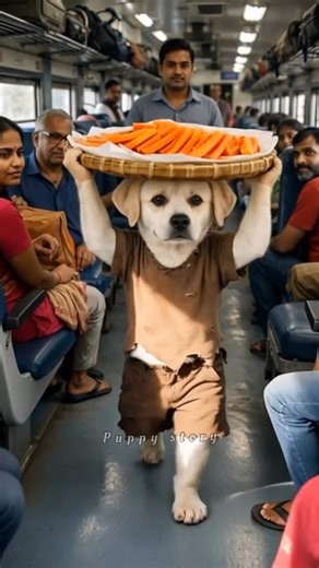 The puppy have no cash to buy recipe book, so rich men making fun of him #animahal