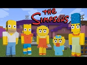 Minecraft: THE SIMPSONS MODS | Exploring springfield