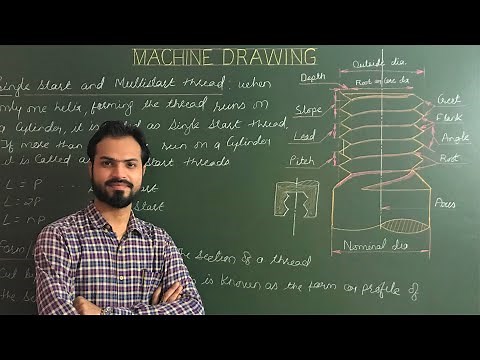 Introduction Of Machine Drawing - Basics of Fastening & Various Parts Of Screw Thread (Part-1)