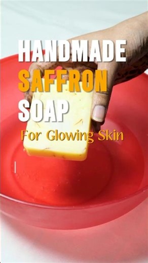 Handmade Kesar Soap for Skin Brightening 🌼✨ #shorts #saffron