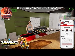 Am I the best DELIVERY GUY? | FOOD DELIVERY SIMULATOR DEMO | Let's Look At