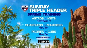 We've got #SpringTraining action coming your way on MLB Network! ⚾️ @Houston Astros vs. @New York Mets at 1pm ET | DIRECTV | MLB Network