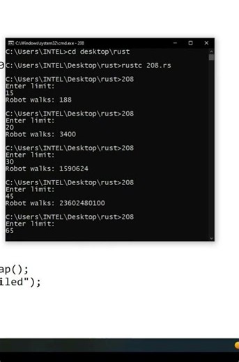 rust | Euler project 'robot walks' | CodeLearning